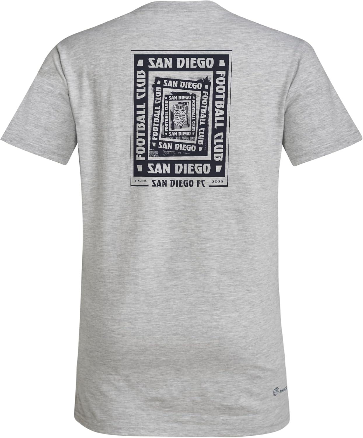 image:imageadidas Kids San Diego FC PreGame Short Sleeve TShirtMedium Grey HeatherSan Diego Fc