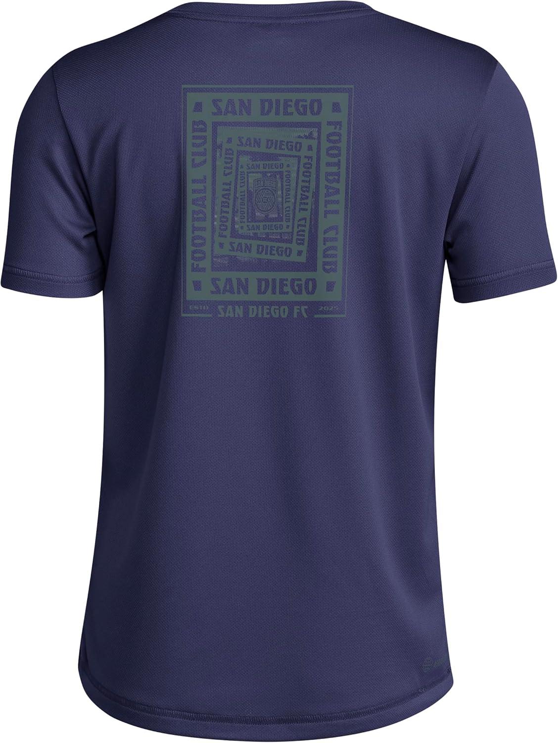 image:imageadidas Kids San Diego FC PreGame Short Sleeve TShirtTeam Navy BlueSan Diego Fc