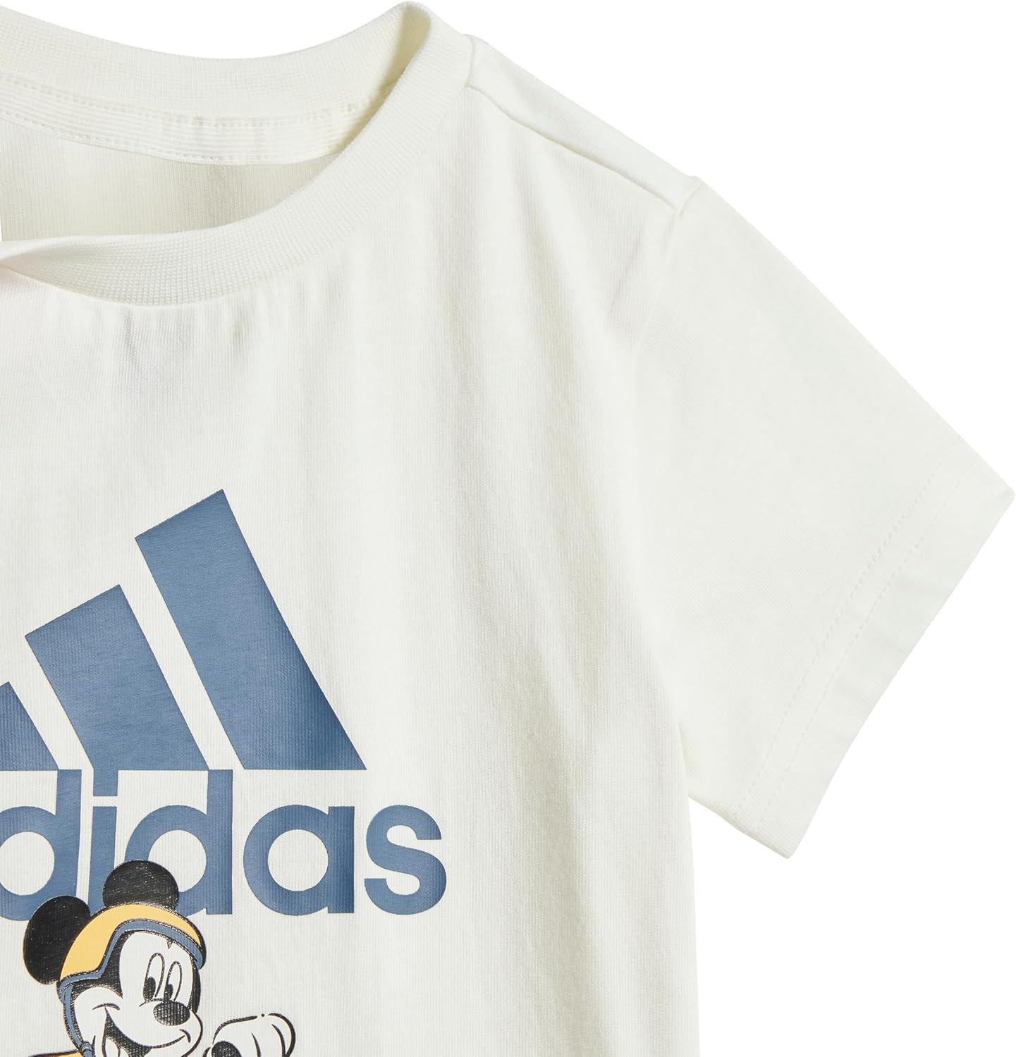 image:imageadidas boys Disney Mickey Mouse Tshirt SetOff WhitePreloved InkSemi Spark