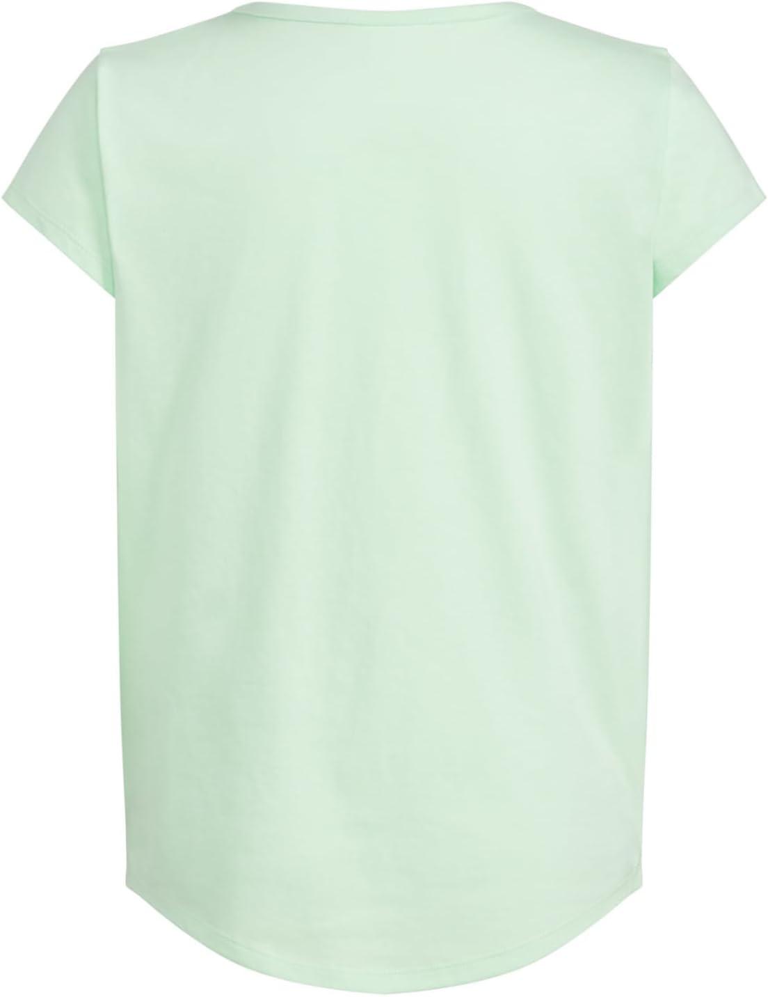 image:imageadidas girls Short Sleeve Cotton Scoop Neck Tee TshirtGreen