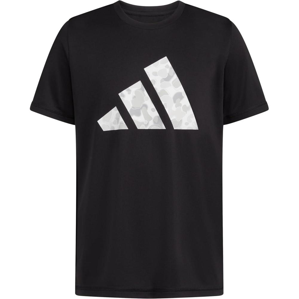 image:imageAdidas Boys MoistureWicking Athletic TShirt Bos Logo ShortSleeve Tee ShirtsBlack Camo