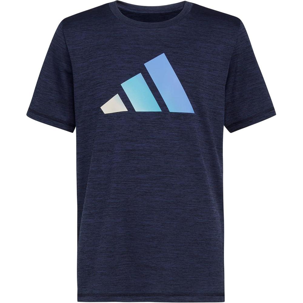 image:imageAdidas Boys MoistureWicking Athletic TShirt Bos Logo ShortSleeve Tee ShirtsCollegiate Navy Heather