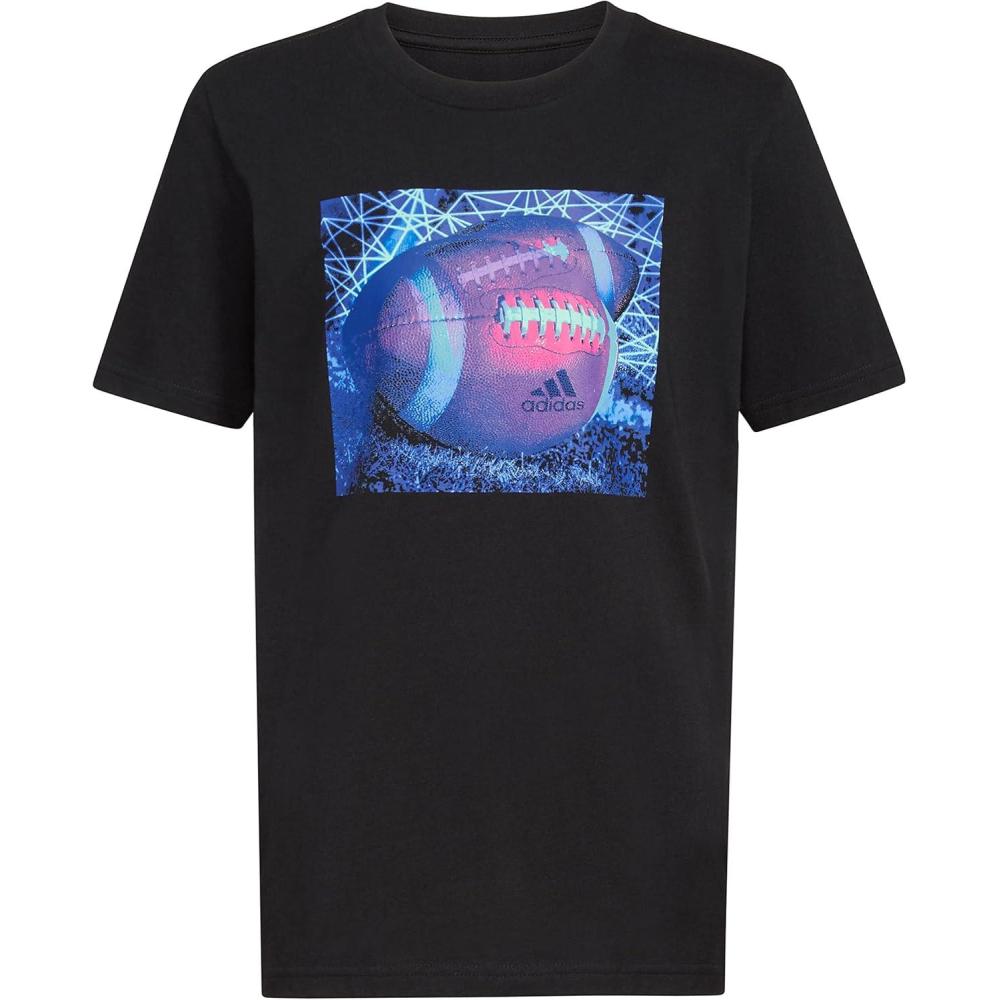image:imageAdidas Boys Short Sleeve Sports Tee TShirtBlack