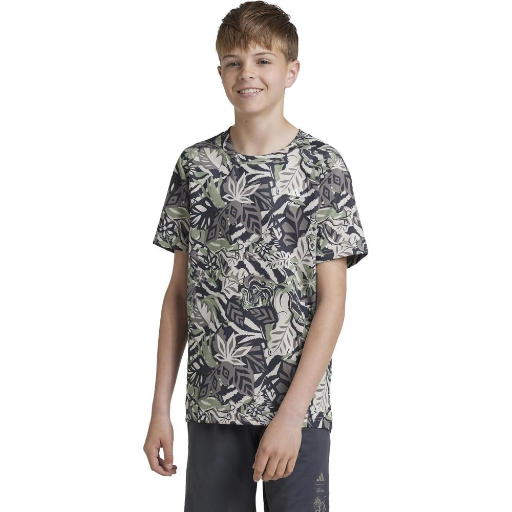 image:imageAdidas Girls Disney Lion King TShirtTent GreenSimple BrownCarbonChalk White