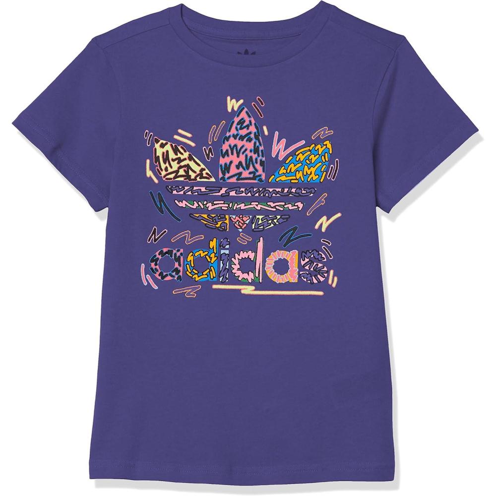 image:imageAdidas Originals UnisexChild Trefoil TeePurple Love Unites