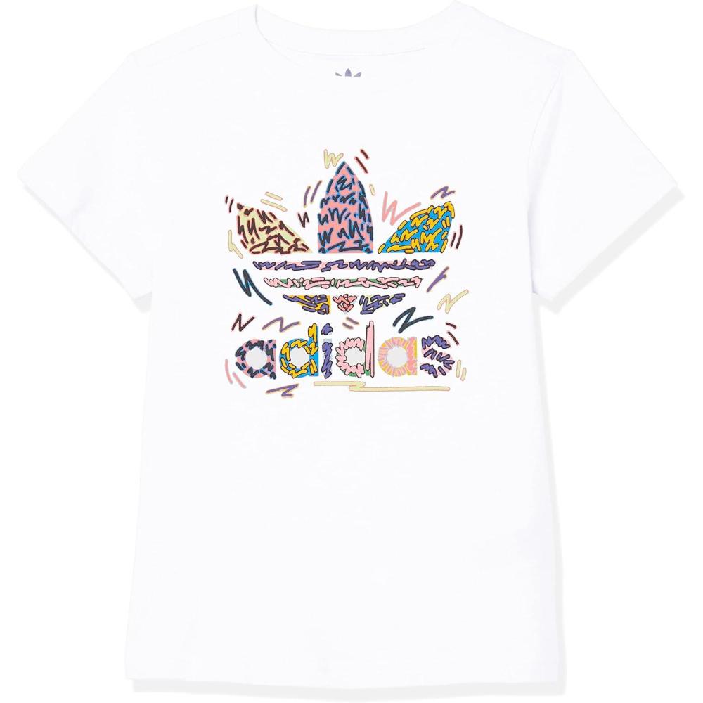image:imageAdidas Originals UnisexChild Trefoil TeeWhite Love Unites