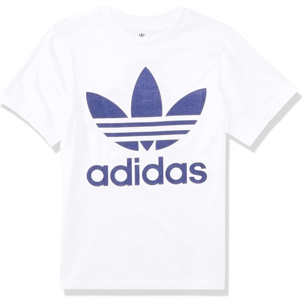 image:imageAdidas Originals UnisexChild Trefoil TeeWhiteNight Sky