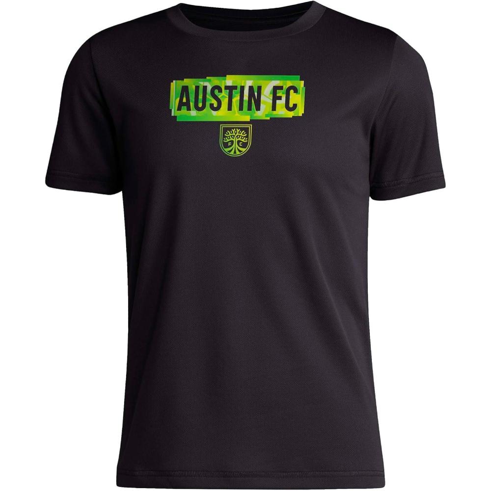 image:imageAdidas Unisex Kids Austin Fc MLS Short Sleeve TShirtBlack Austin