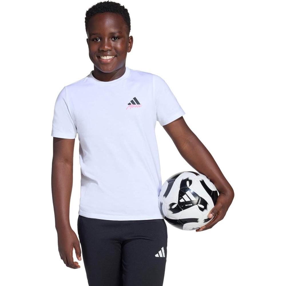 image:imageAdidas Unisex Kids Messi TShirtWhiteIcon
