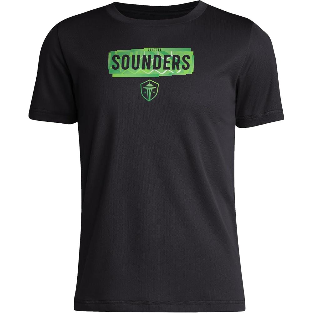 image:imageAdidas UnisexChild Seattle Sounders MLS Short Sleeve TShirtBlack Sounders