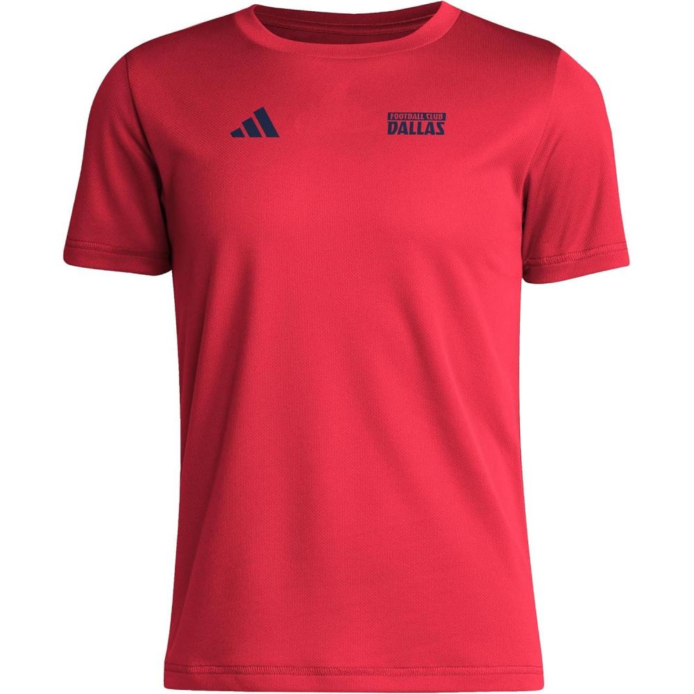 image:imageadidas Kids FC Dallas PreGame Short Sleeve TShirtTeam Power RedFc Dallas