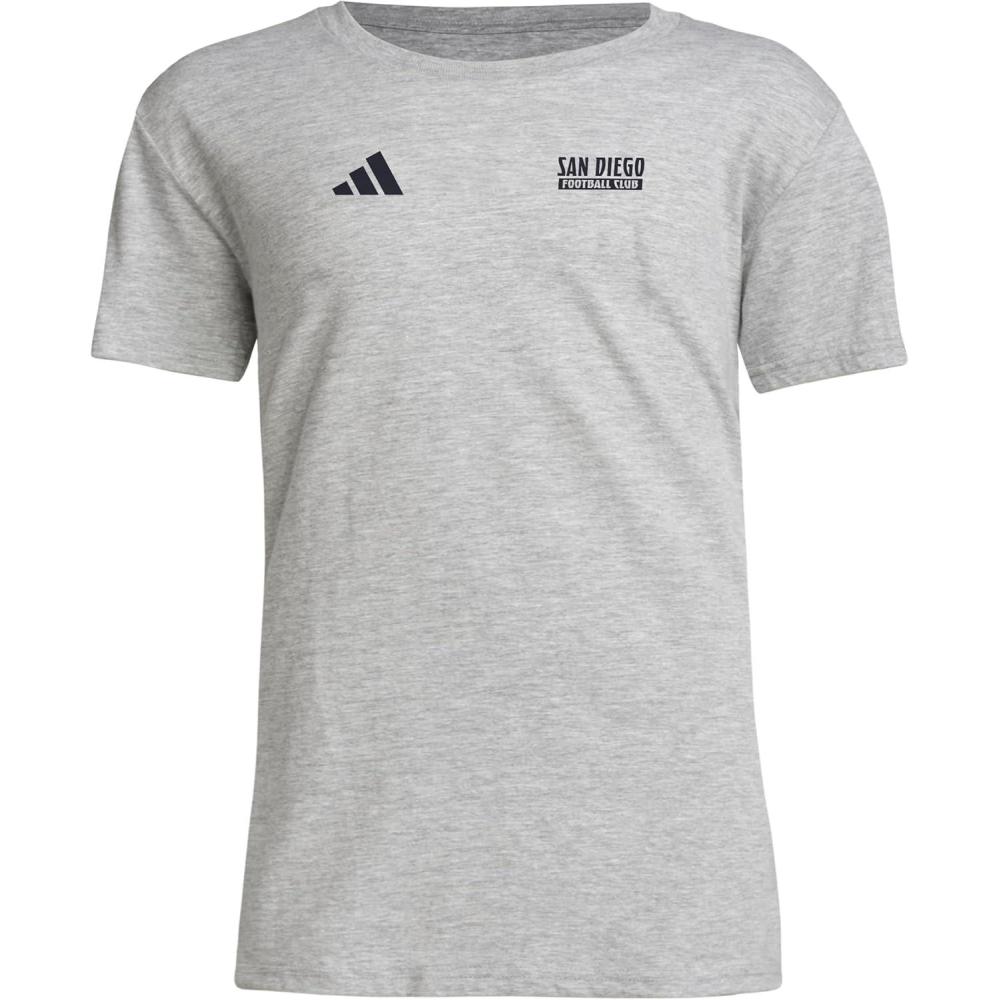 image:imageadidas Kids San Diego FC PreGame Short Sleeve TShirtMedium Grey HeatherSan Diego Fc