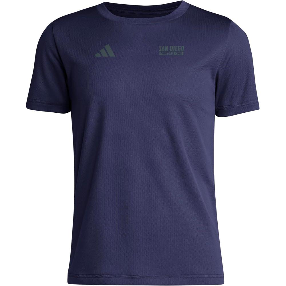 image:imageadidas Kids San Diego FC PreGame Short Sleeve TShirtTeam Navy BlueSan Diego Fc