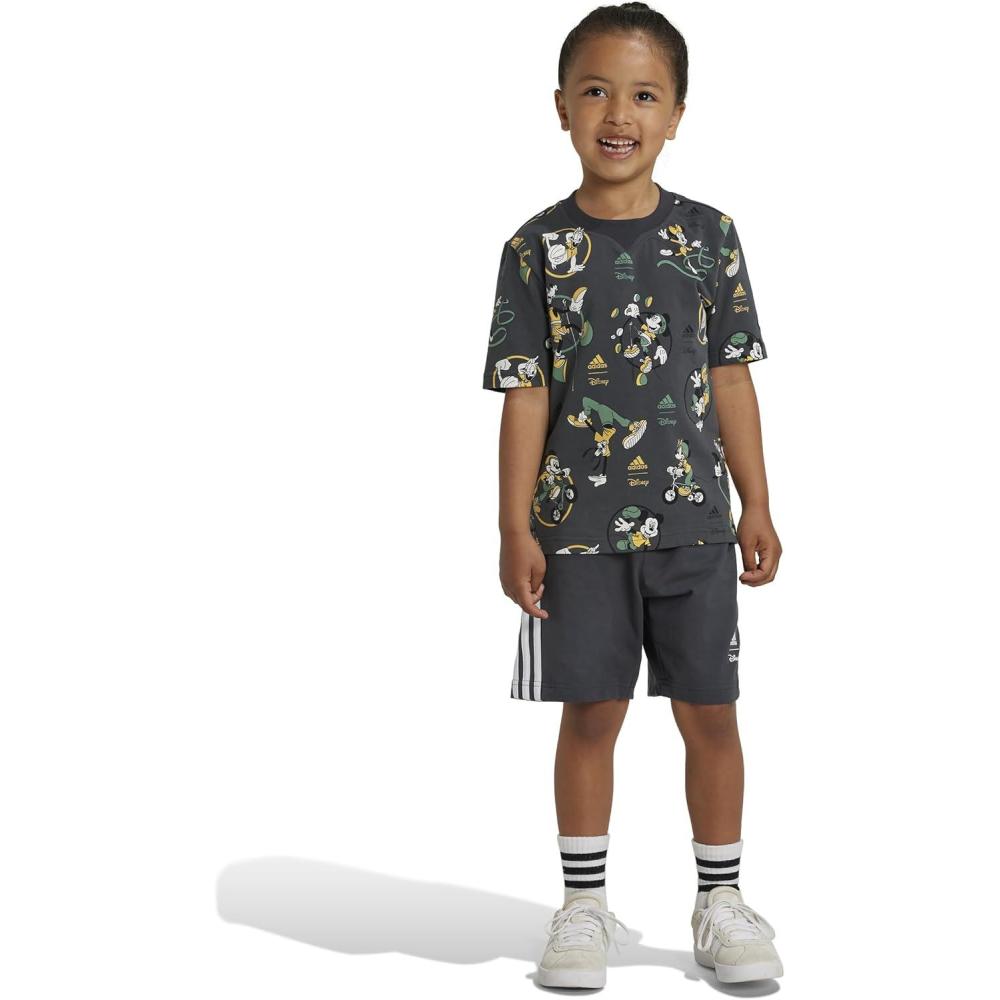image:imageadidas boys Disney Mickey Mouse Tshirt SetCarbonMulticolor
