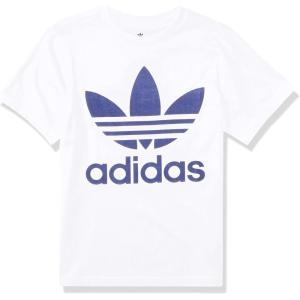 Adidas Originals Unisex-Child Trefoil Tee(White/Night Sky)