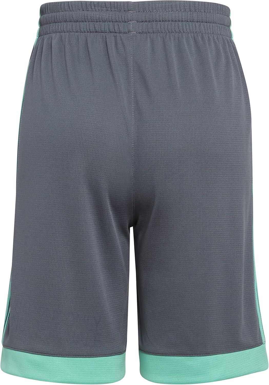 image:imageAdidas Boys Elastic Waistband Winner ShortMedium Grey With Green