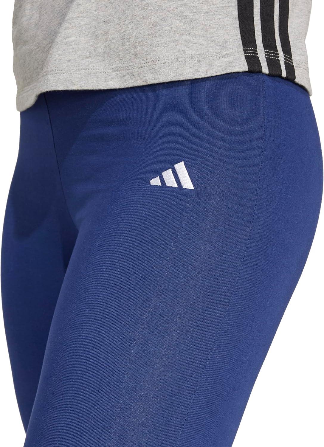 image:imageAdidas Womens Essentials Small Logo Flared LeggingsDark BlueWhite