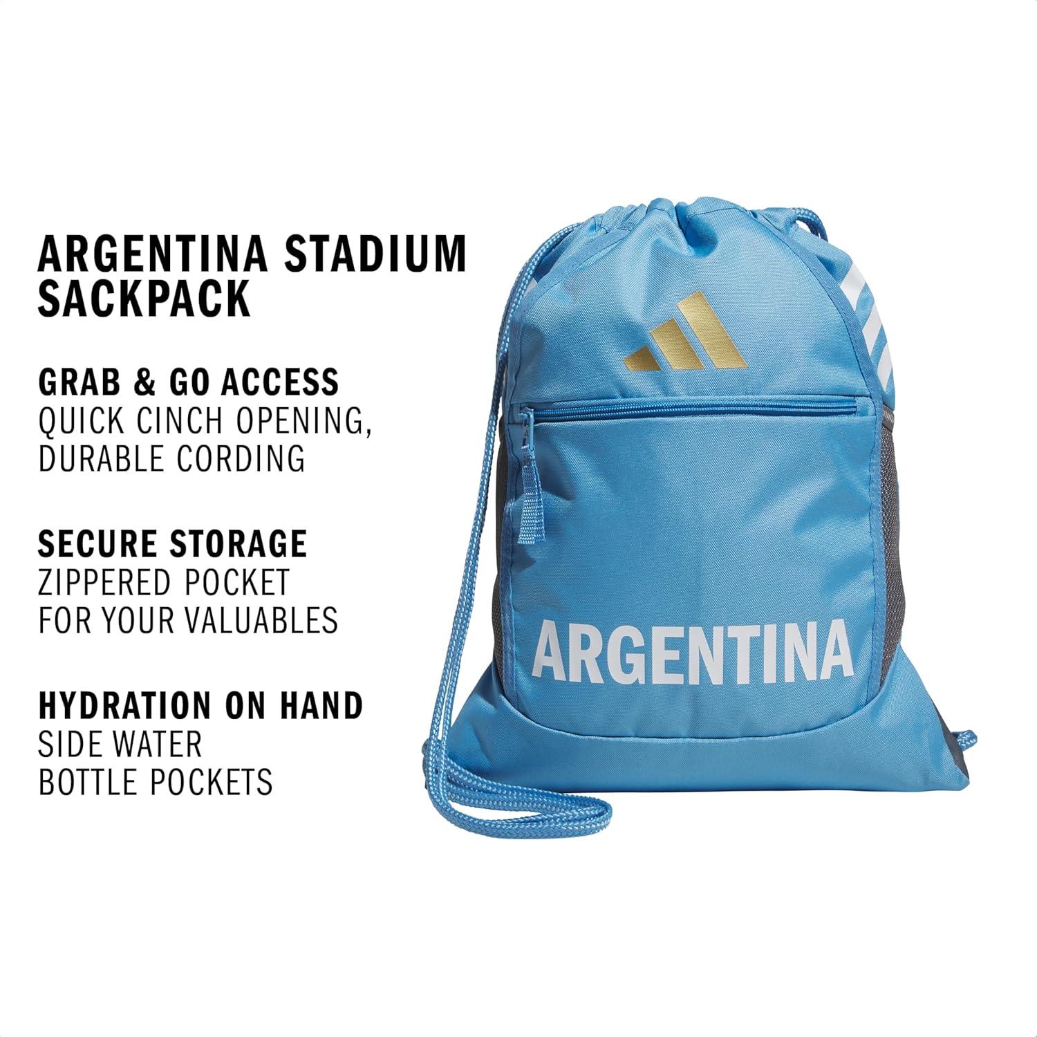 image:imageadidas Stadium Sackpack Drawstring Backpack for Sports Small Gym Bag 13LArgentina