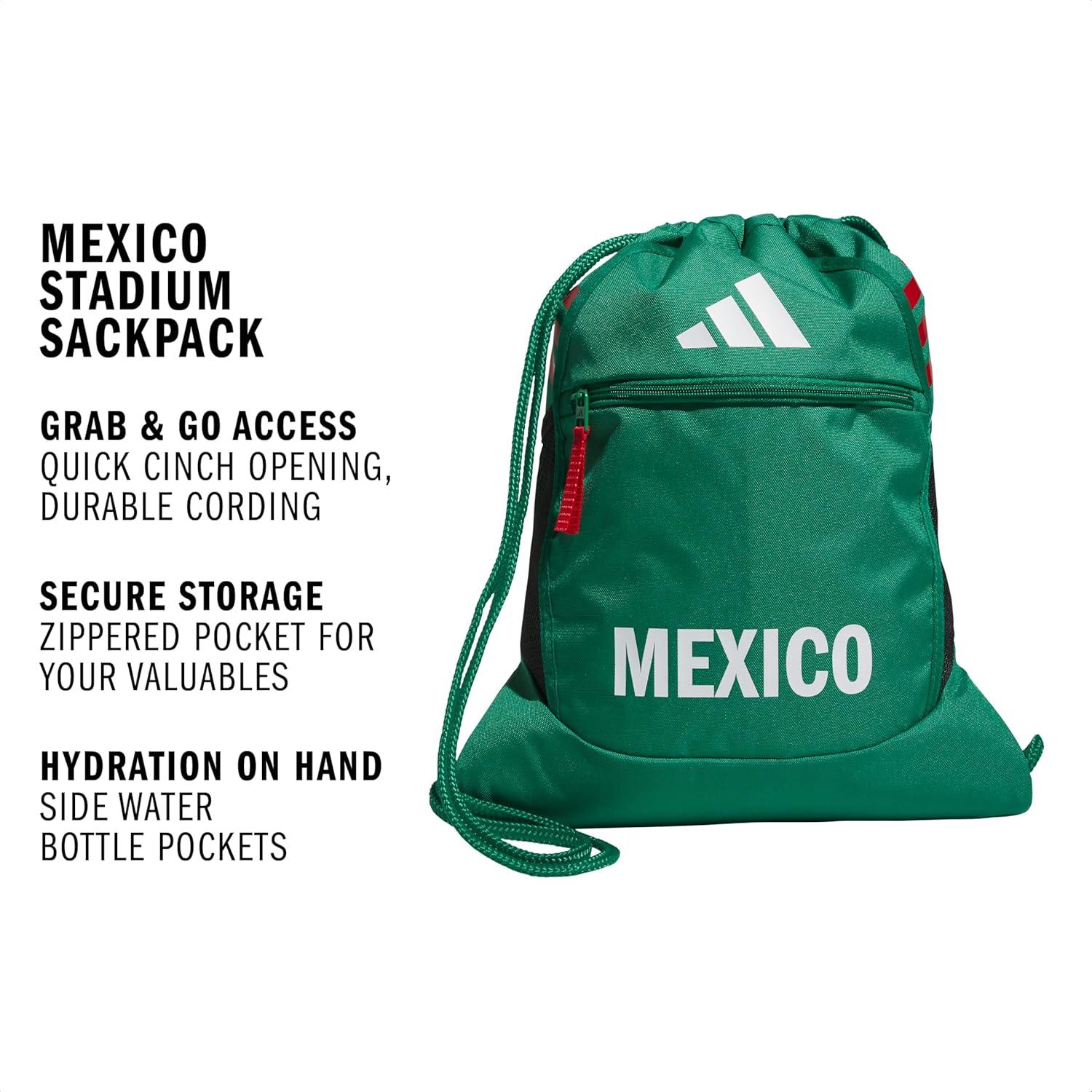 image:imageadidas Stadium Sackpack Drawstring Backpack for Sports Small Gym Bag 13LMexico