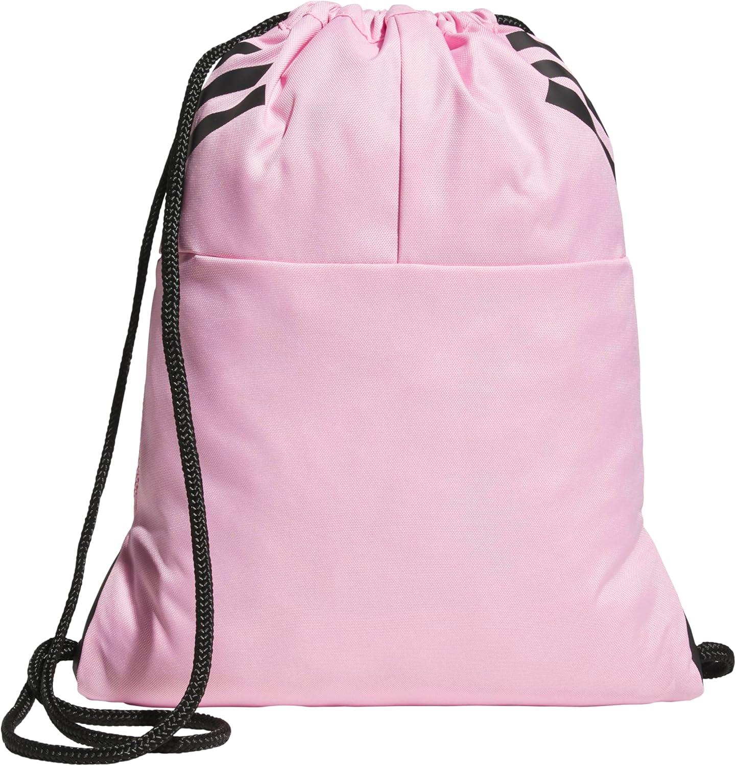 image:imageadidas Stadium Sackpack Drawstring Backpack for Sports Small Gym Bag 13LTrue PinkBlack