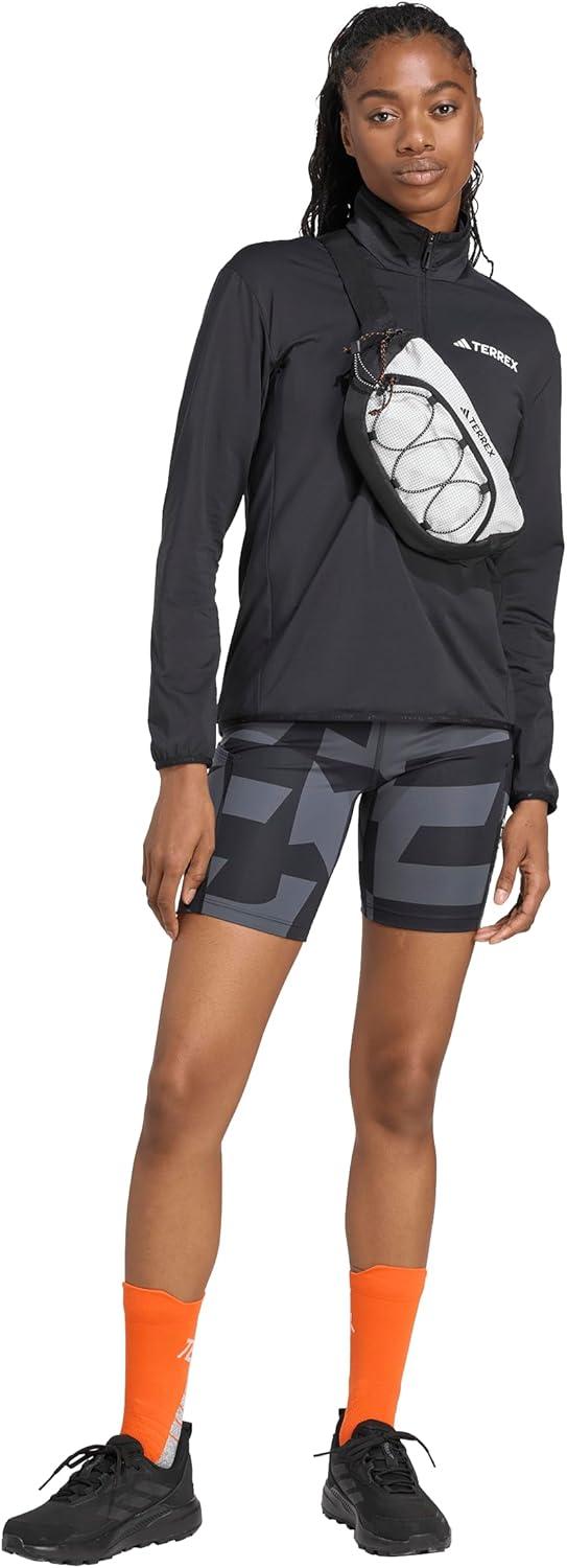 image:imageadidas womens Terrex Multi Climawarm Halfzip Tech Fleece Hiking SweatshirtBlack