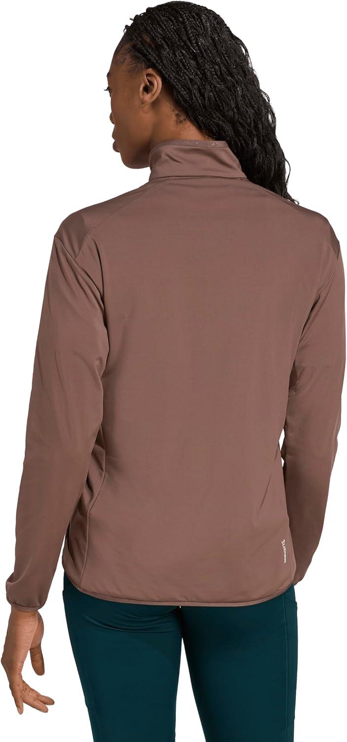 image:imageadidas womens Terrex Multi Climawarm Halfzip Tech Fleece Hiking SweatshirtEarth StrataEarth Strata