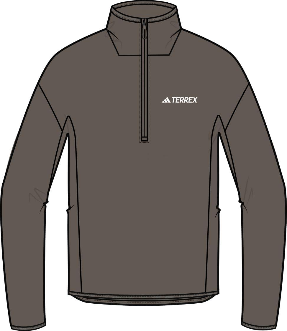 image:imageadidas womens Terrex Multi Climawarm Halfzip Tech Fleece Hiking SweatshirtEarth StrataEarth Strata