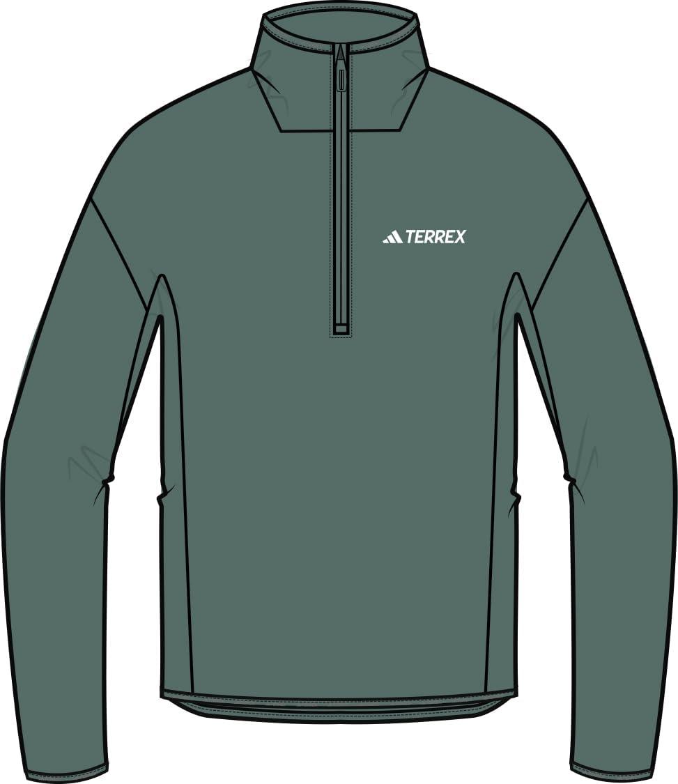 image:imageadidas womens Terrex Multi Climawarm Halfzip Tech Fleece Hiking SweatshirtPreloved Teal