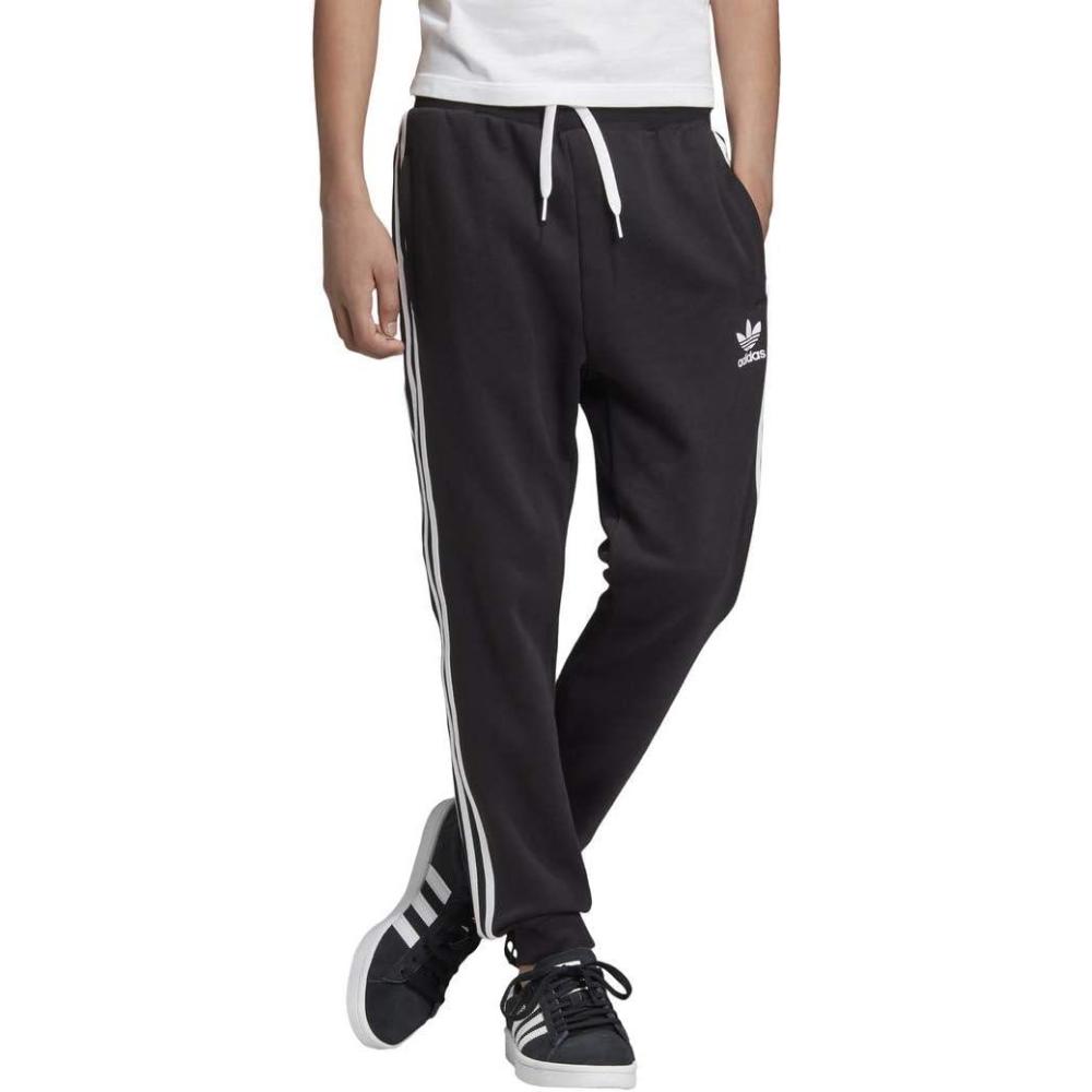 image:imageAdidas Originals UnisexChild 3Stripes Trefoil PantsBlackWhite