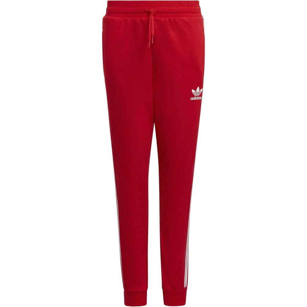 image:imageAdidas Originals UnisexChild 3Stripes Trefoil PantsVivid RedWhite