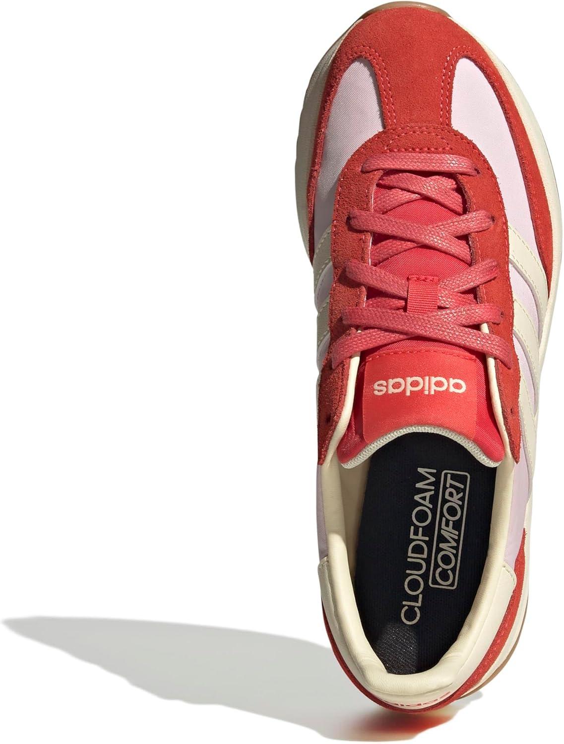 image:imageAdidas Womens Run 70s 20Clear PinkWarm VanillaSemi Lucid Red