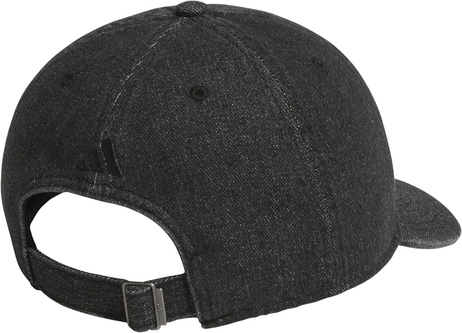 image:imageAdidas Mens Baseball Cap Ultimate Adjustable Strapback Hat Relaxed Fit CottonBlack DenimBlack