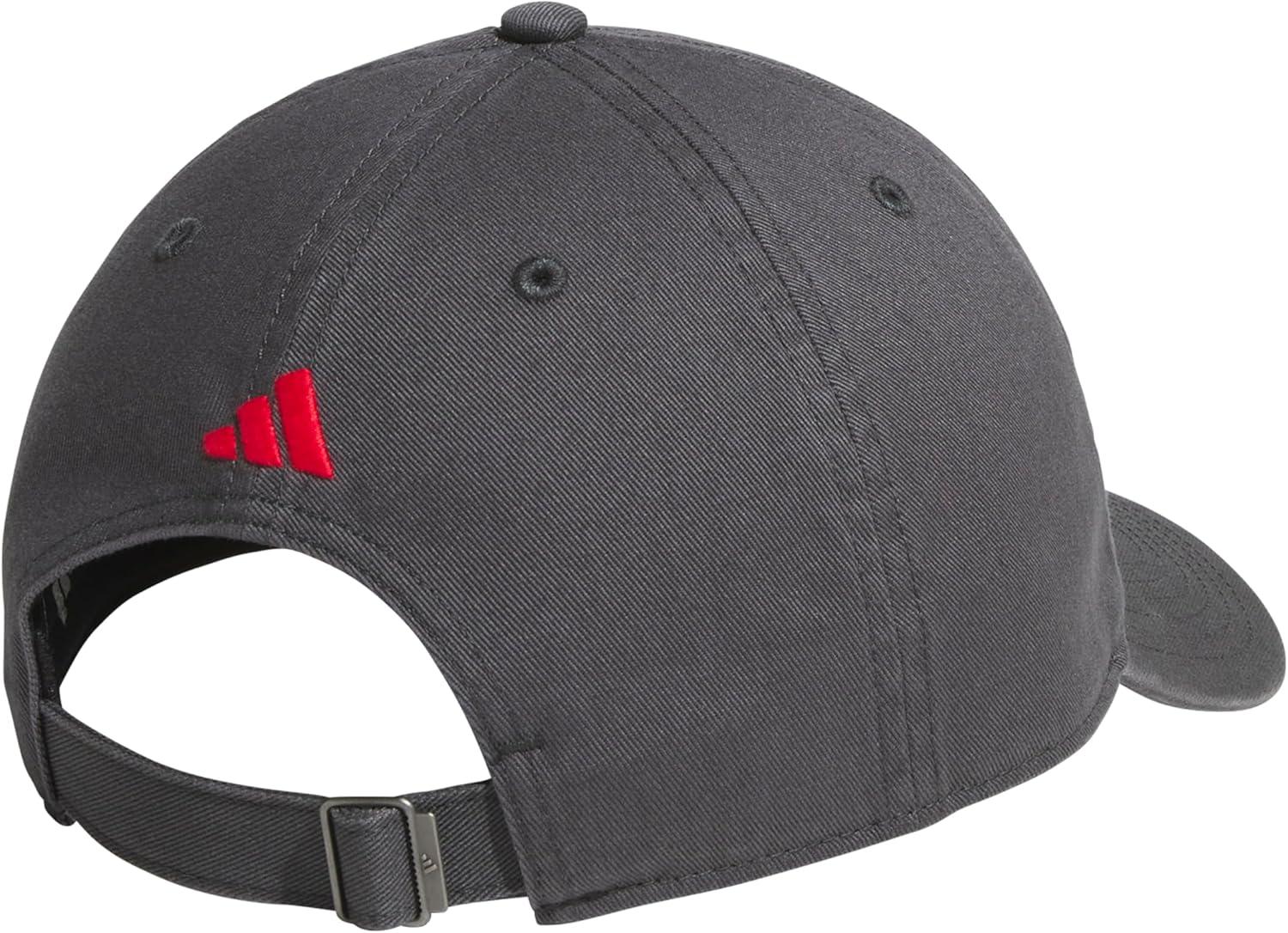 image:imageAdidas Mens Baseball Cap Ultimate Adjustable Strapback Hat Relaxed Fit CottonGrey SixPure Ruby Red30