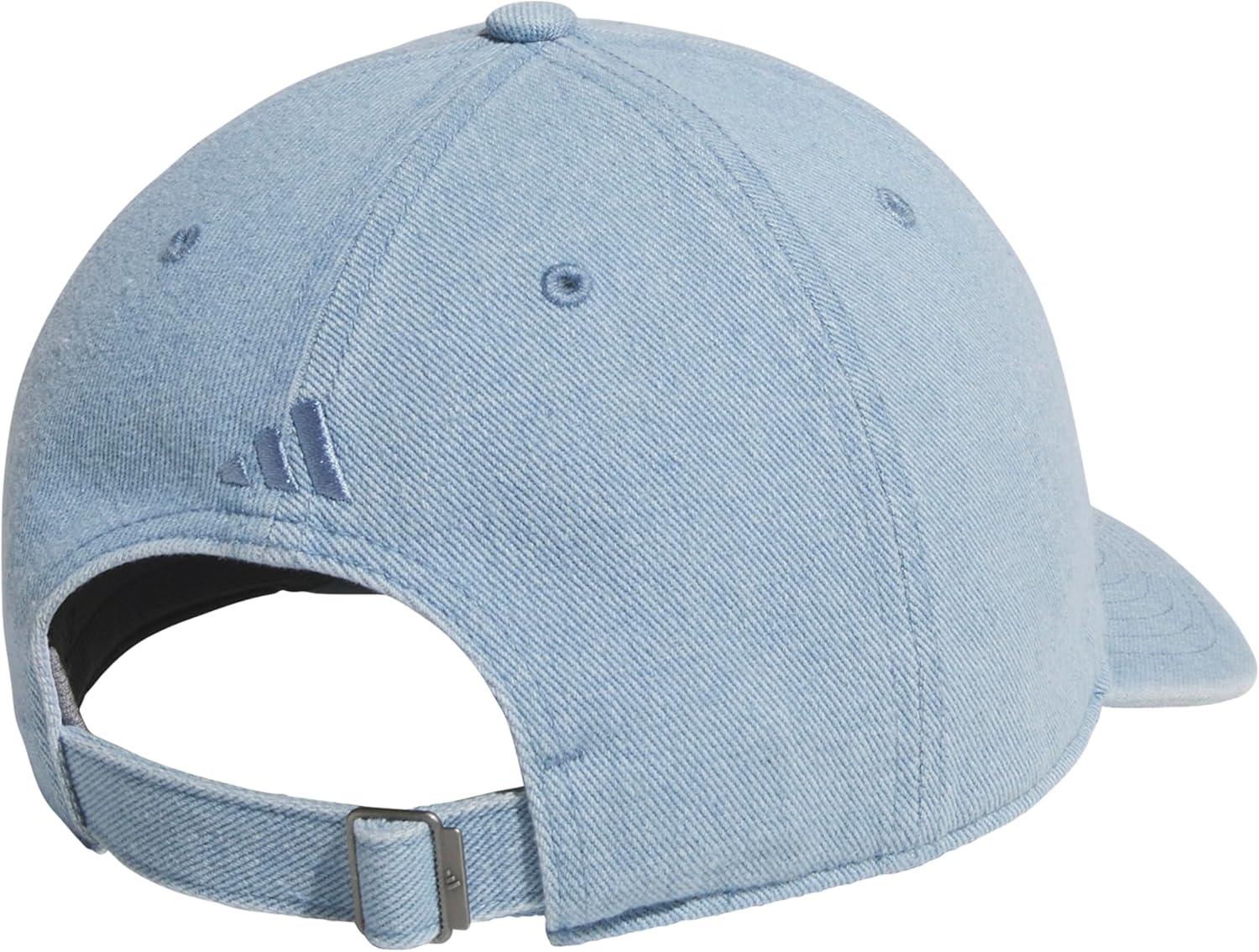 image:imageAdidas Mens Baseball Cap Ultimate Adjustable Strapback Hat Relaxed Fit CottonLight Blue Denim