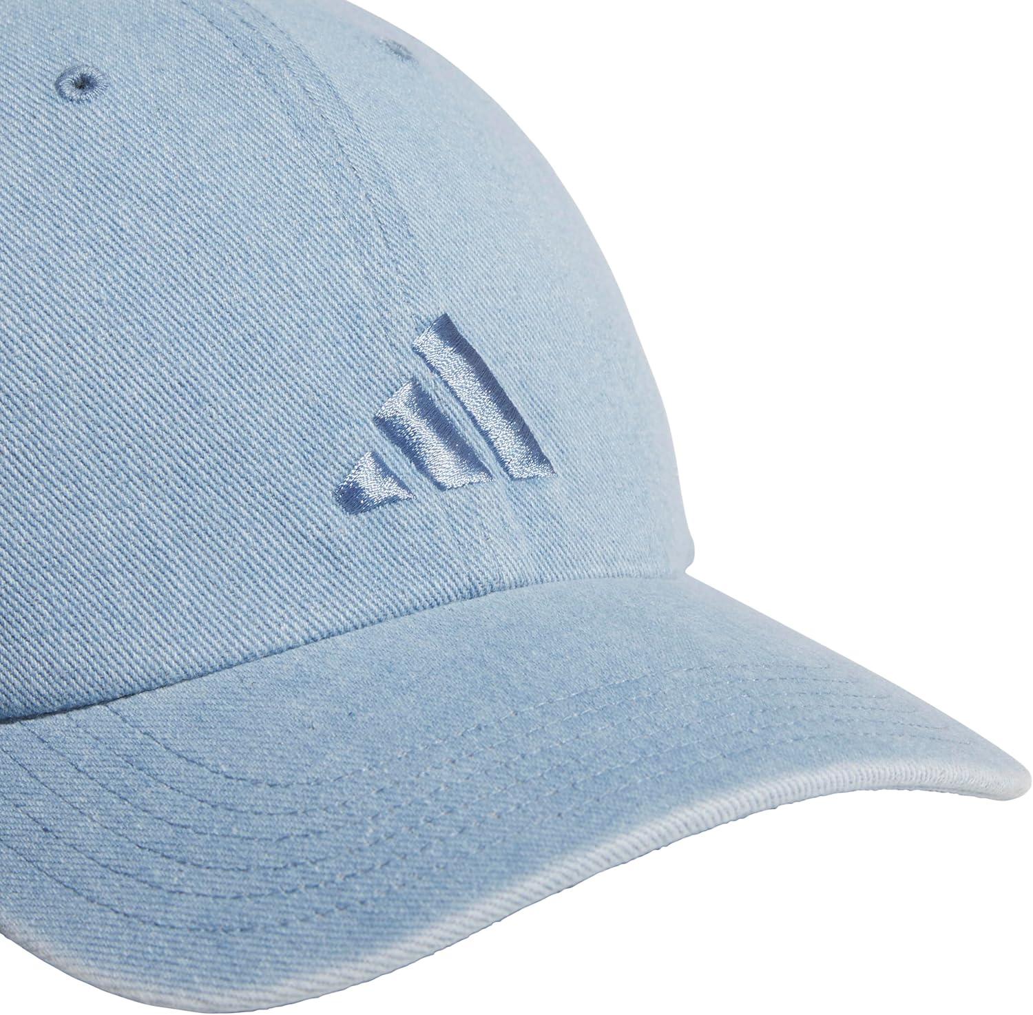 image:imageAdidas Mens Baseball Cap Ultimate Adjustable Strapback Hat Relaxed Fit CottonLight Blue Denim