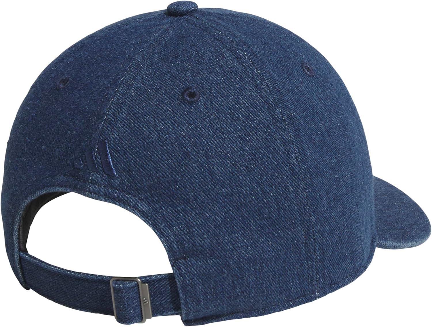 image:imageAdidas Mens Baseball Cap Ultimate Adjustable Strapback Hat Relaxed Fit CottonMedium Blue Denim