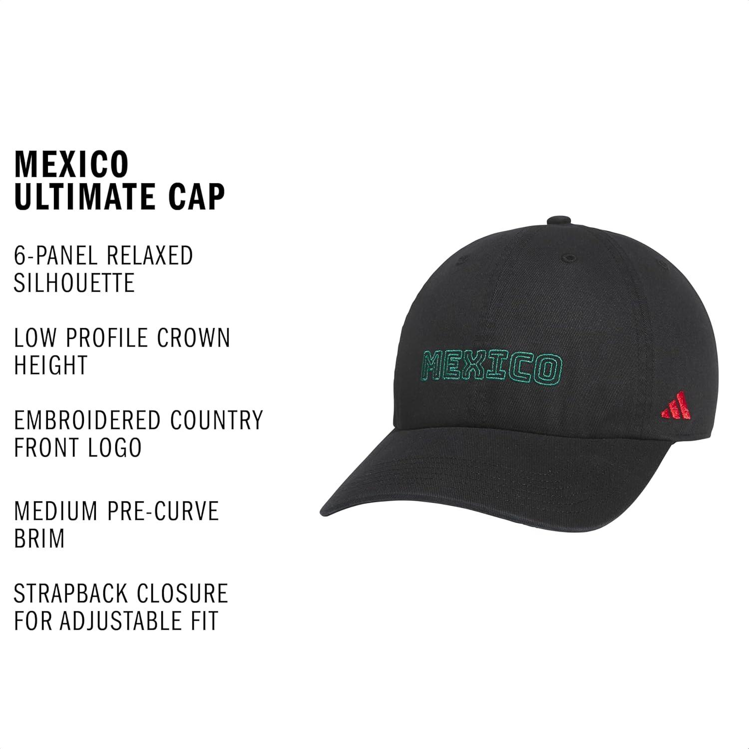 image:imageAdidas Mens Baseball Cap Ultimate Adjustable Strapback Hat Relaxed Fit CottonMexico