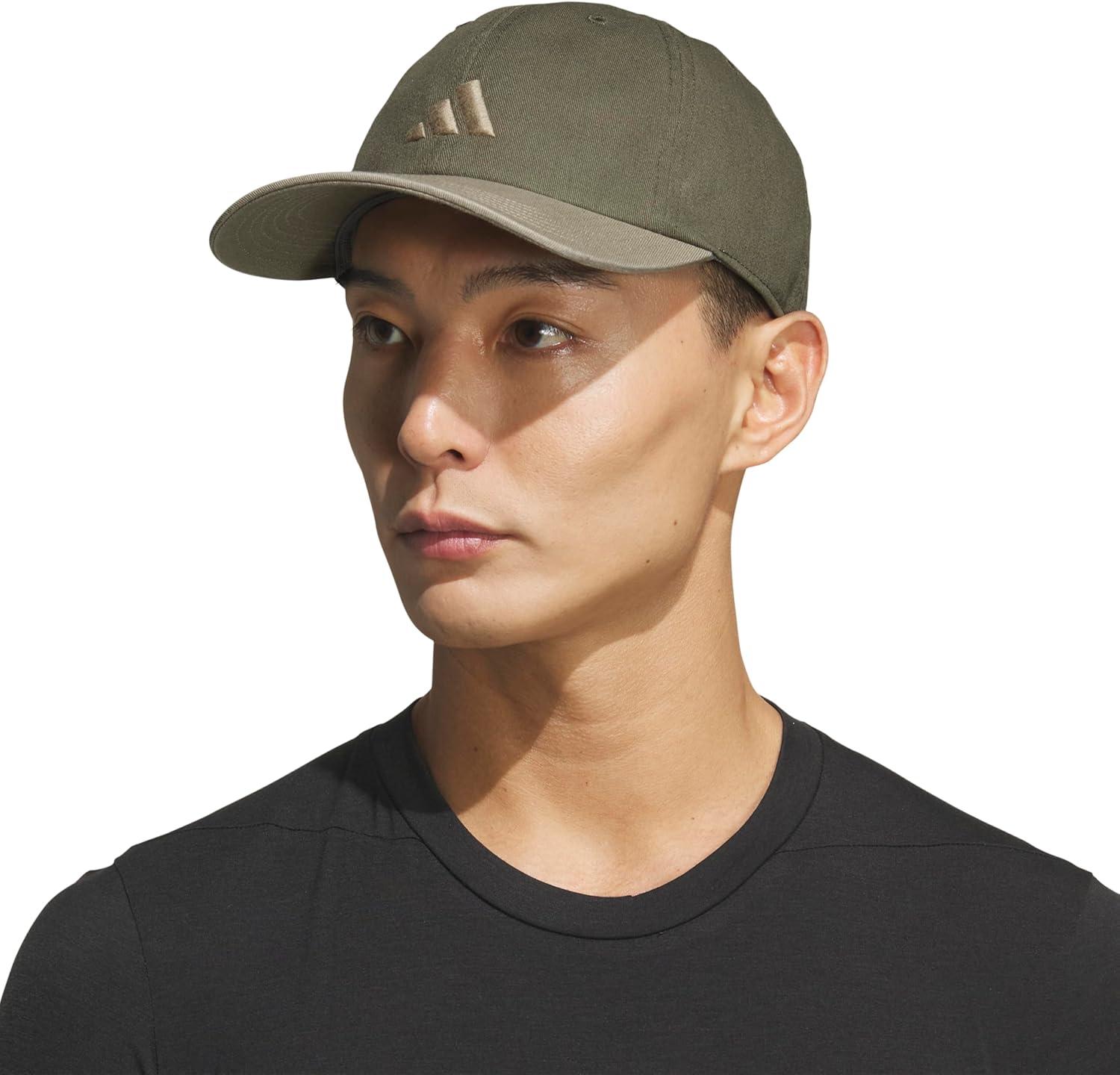 image:imageAdidas Mens Baseball Cap Ultimate Adjustable Strapback Hat Relaxed Fit CottonOlive Strata GreenBlanch Cargo