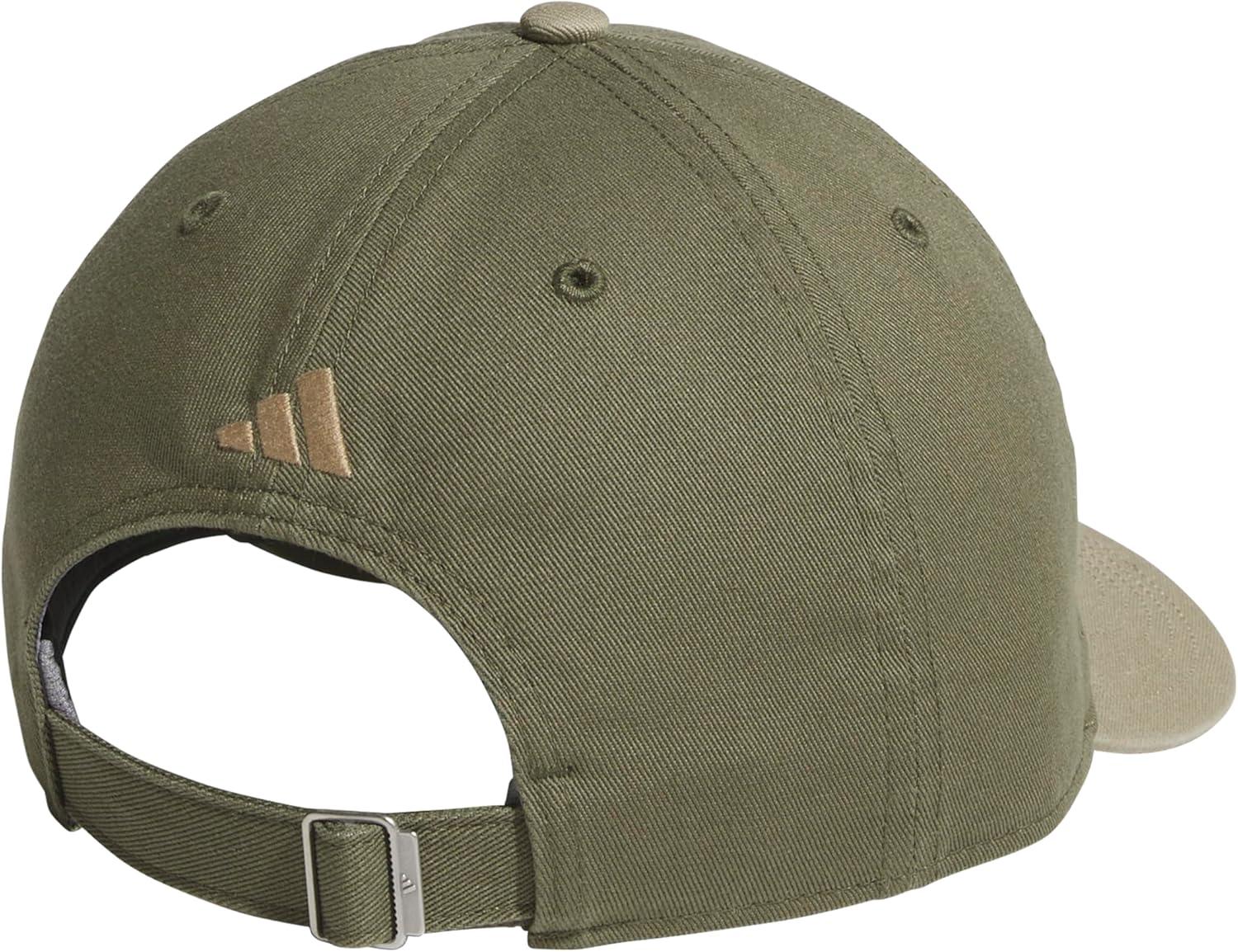 image:imageAdidas Mens Baseball Cap Ultimate Adjustable Strapback Hat Relaxed Fit CottonOlive Strata GreenBlanch Cargo