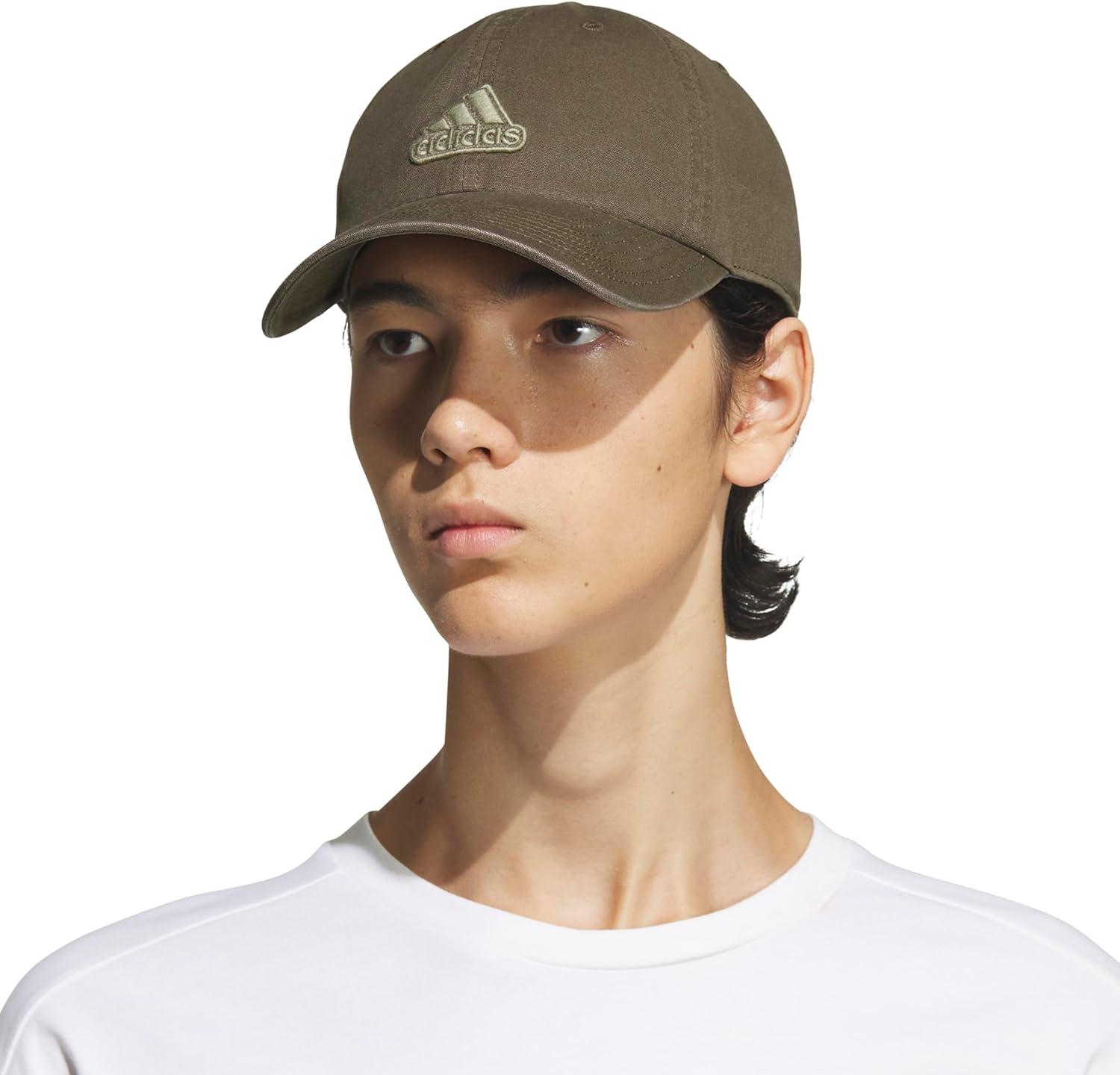 image:imageAdidas Mens Baseball Cap Ultimate Adjustable Strapback Hat Relaxed Fit CottonOlive Strata GreenTent Green