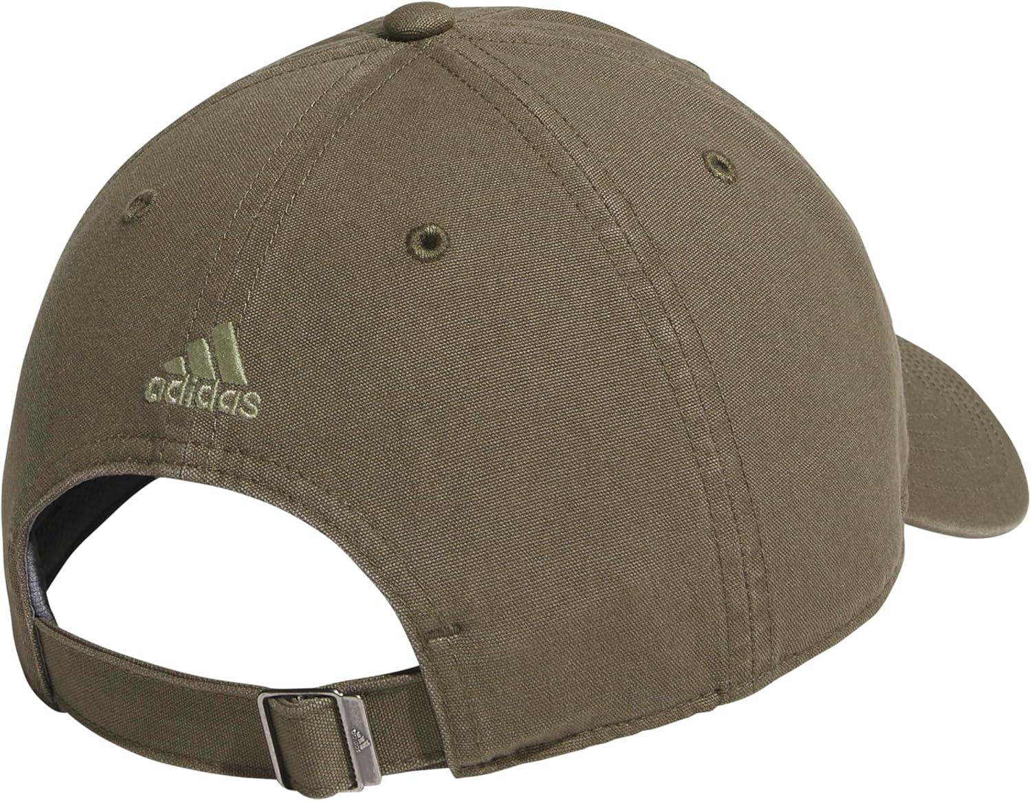 image:imageAdidas Mens Baseball Cap Ultimate Adjustable Strapback Hat Relaxed Fit CottonOlive Strata GreenTent Green