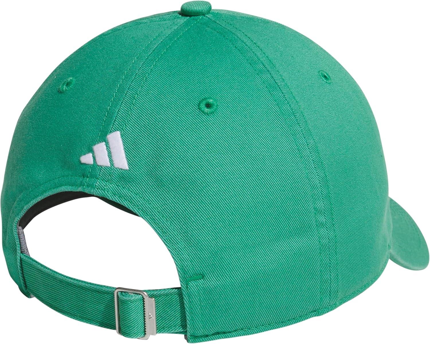 image:imageAdidas Mens Baseball Cap Ultimate Adjustable Strapback Hat Relaxed Fit CottonSemi Court GreenWhite30