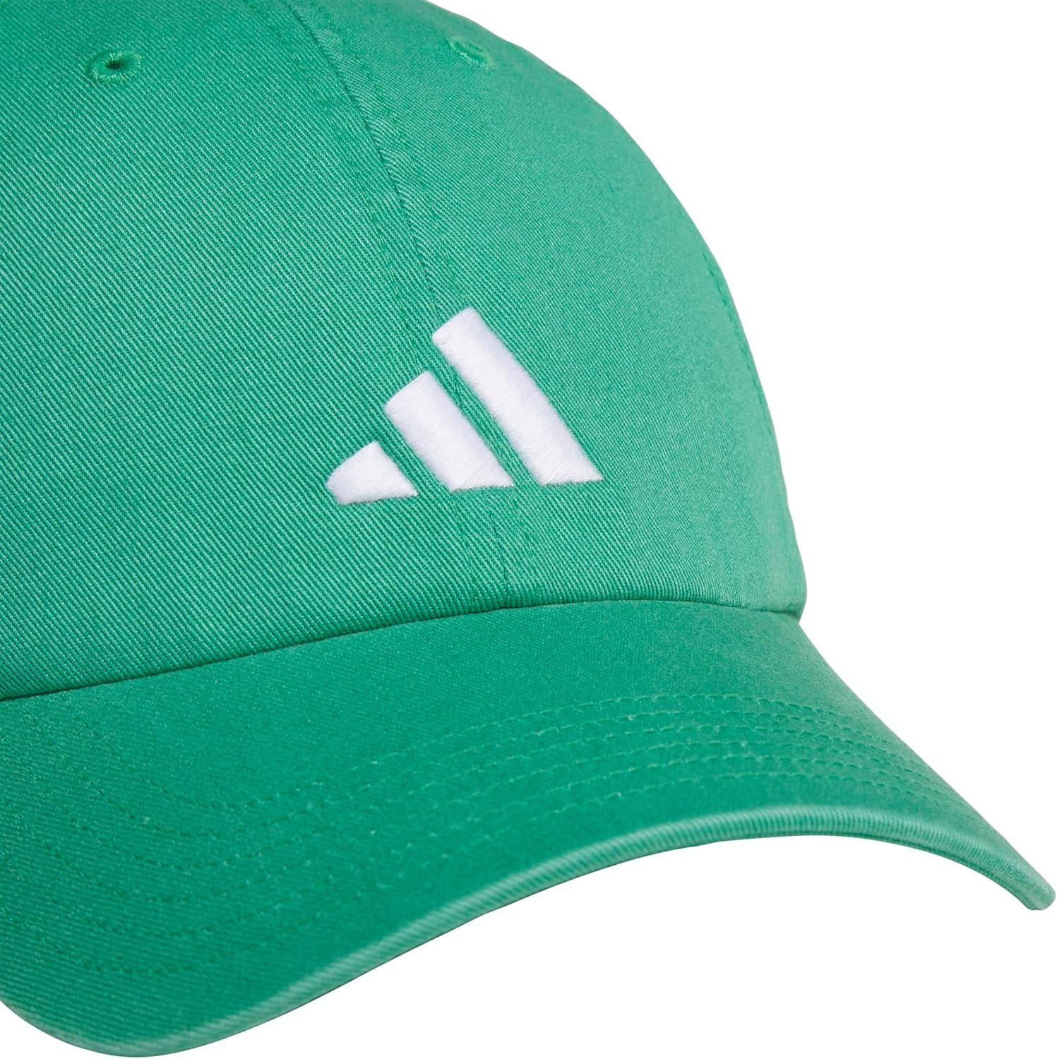 image:imageAdidas Mens Baseball Cap Ultimate Adjustable Strapback Hat Relaxed Fit CottonSemi Court GreenWhite30
