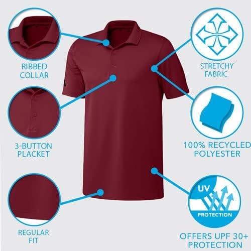 image:imageadidas mens Core Performance Primegreen Polo ShirtClear Sky 23