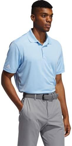 image:imageadidas mens Core Performance Primegreen Polo ShirtClear Sky 23