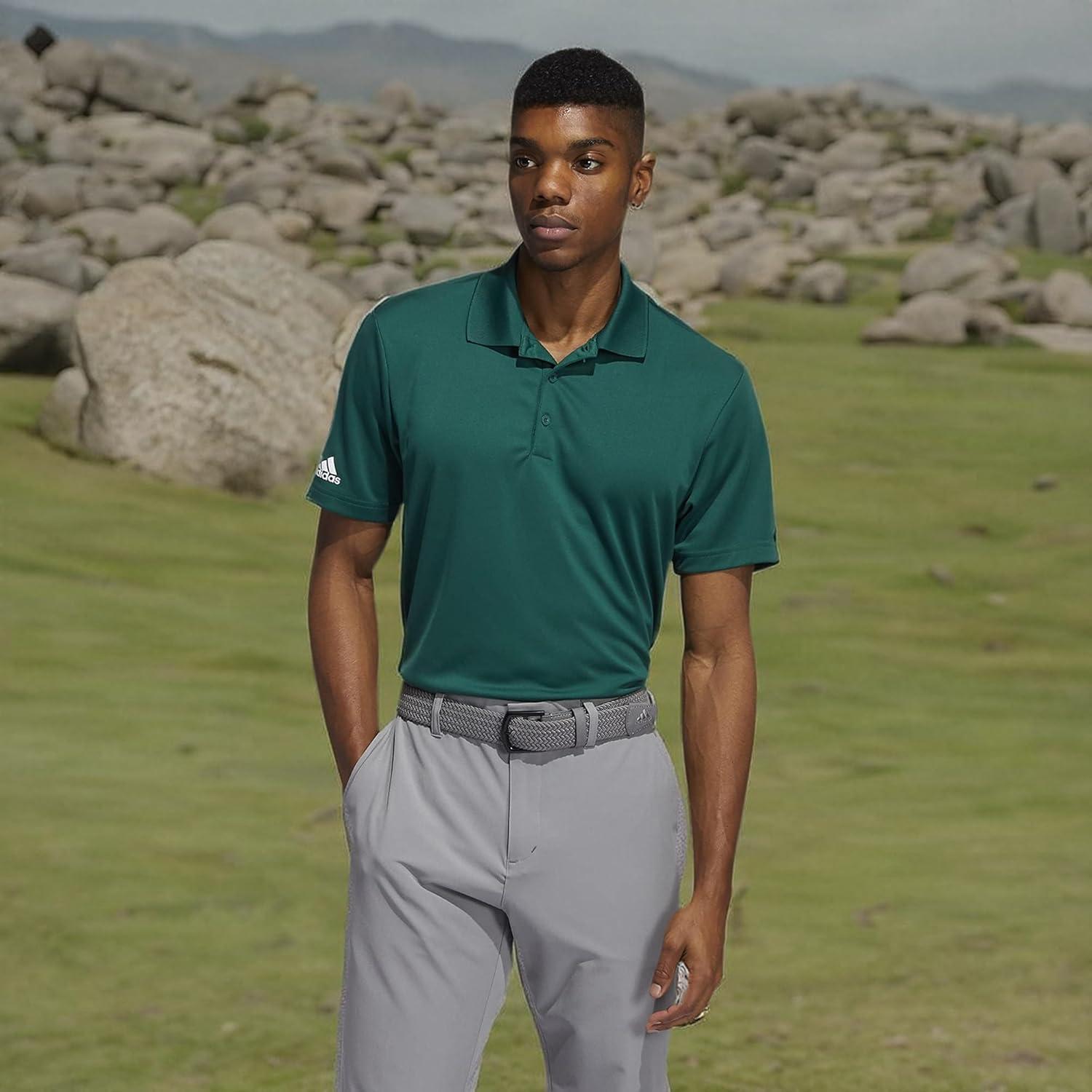 image:imageadidas mens Core Performance Primegreen Polo ShirtCollegiate Green 23