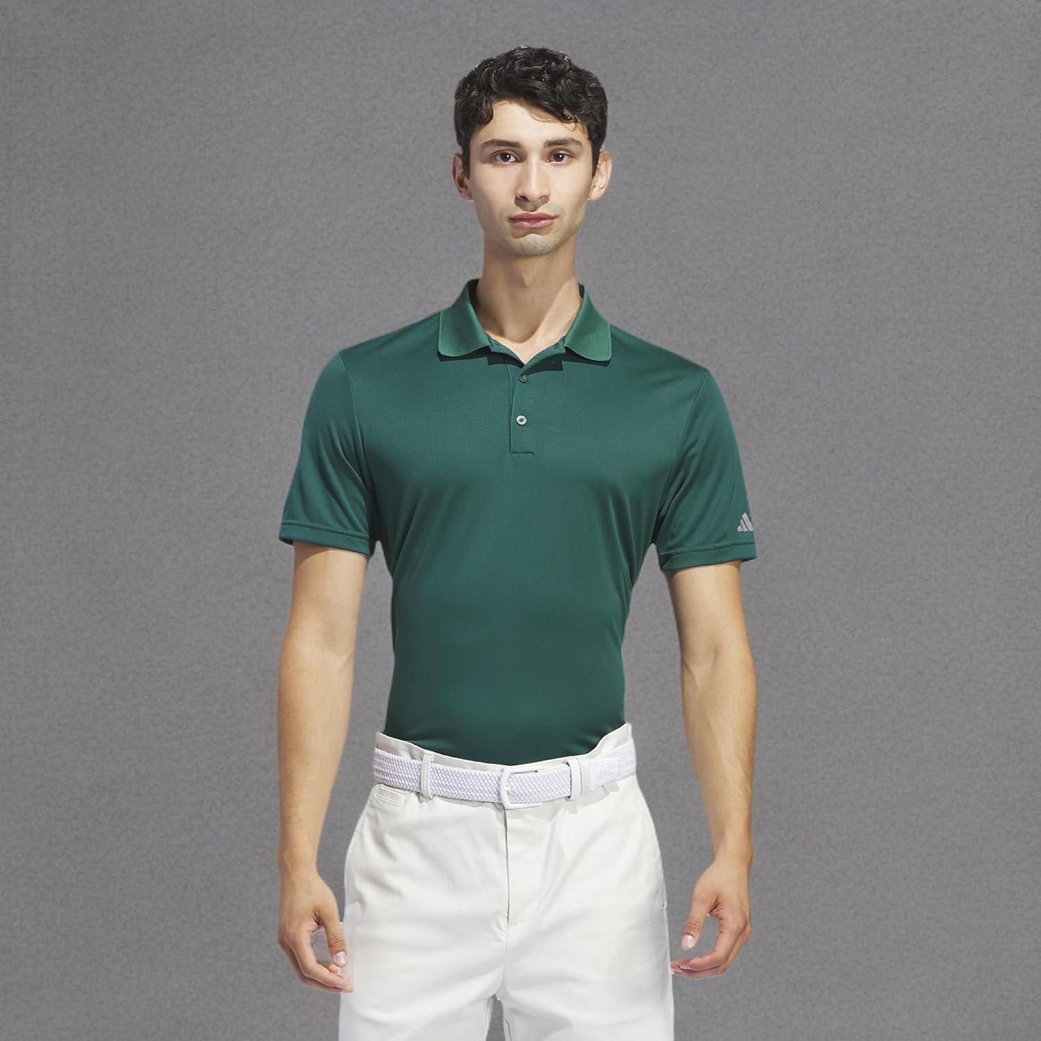 image:imageadidas mens Core Performance Primegreen Polo ShirtCollegiate Green