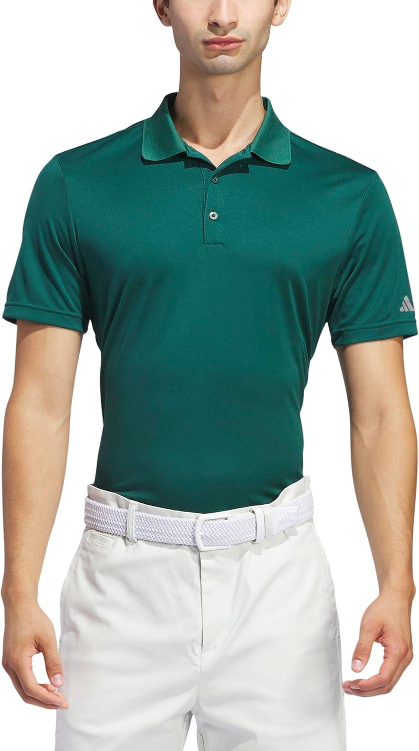 image:imageadidas mens Core Performance Primegreen Polo ShirtCollegiate Green