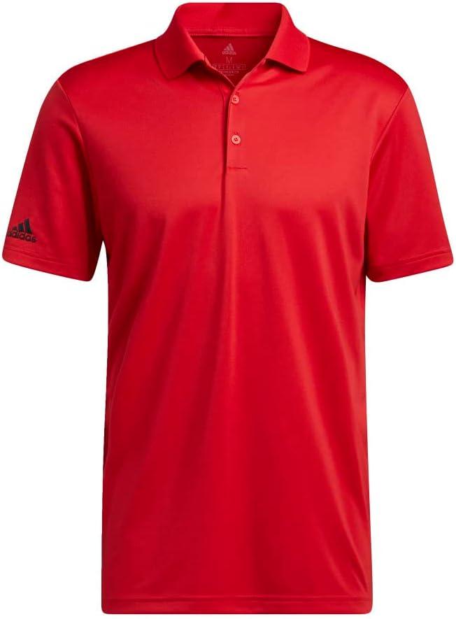 image:imageadidas mens Core Performance Primegreen Polo ShirtCollegiate Red