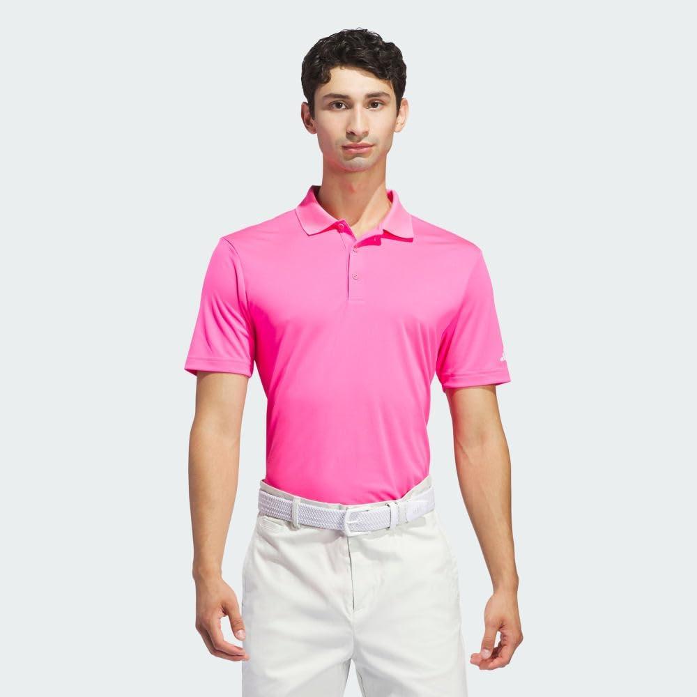 image:imageadidas mens Core Performance Primegreen Polo ShirtSolar Pink